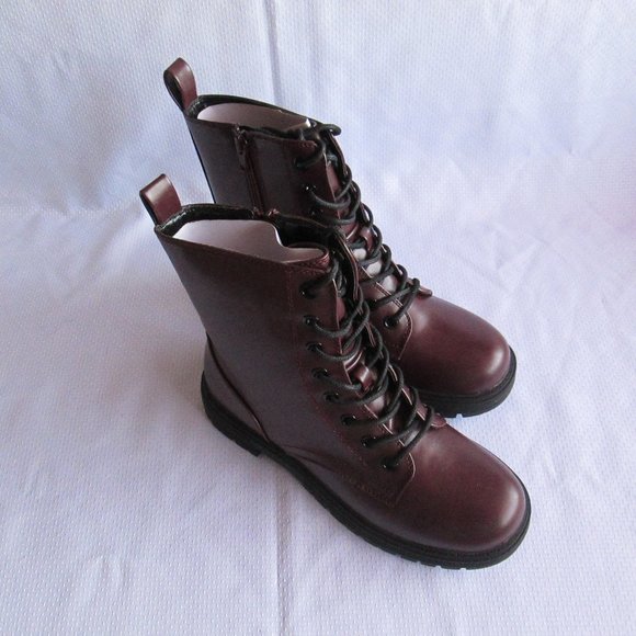 SO REINDEER BROWN COMBAT BOOTS SIZE 7 - Picture 13 of 14